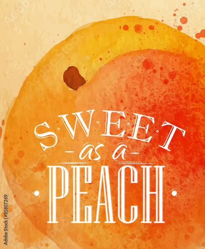 Poster peach