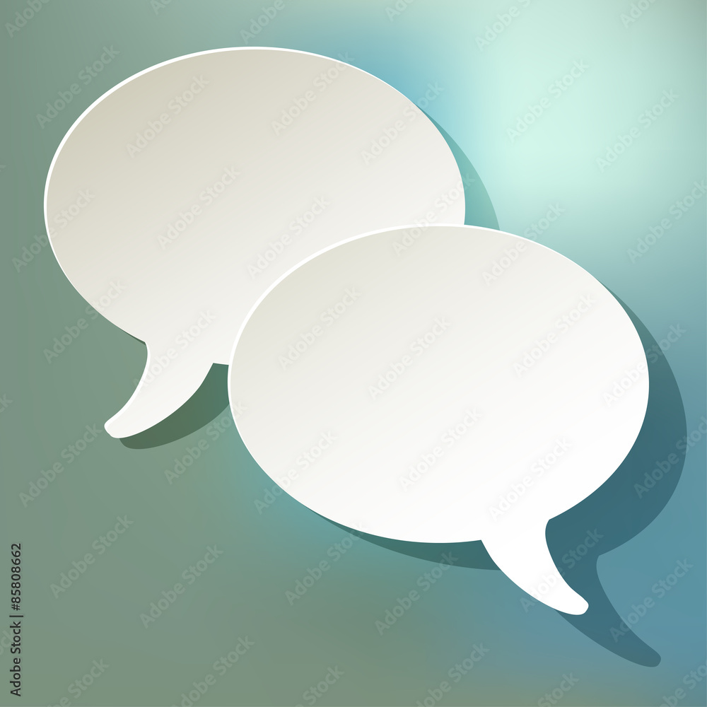 chat speech bubbles ellipse vector white on a blue bokeh background chat speech bubbles ellipse vector white on a blue bokeh background