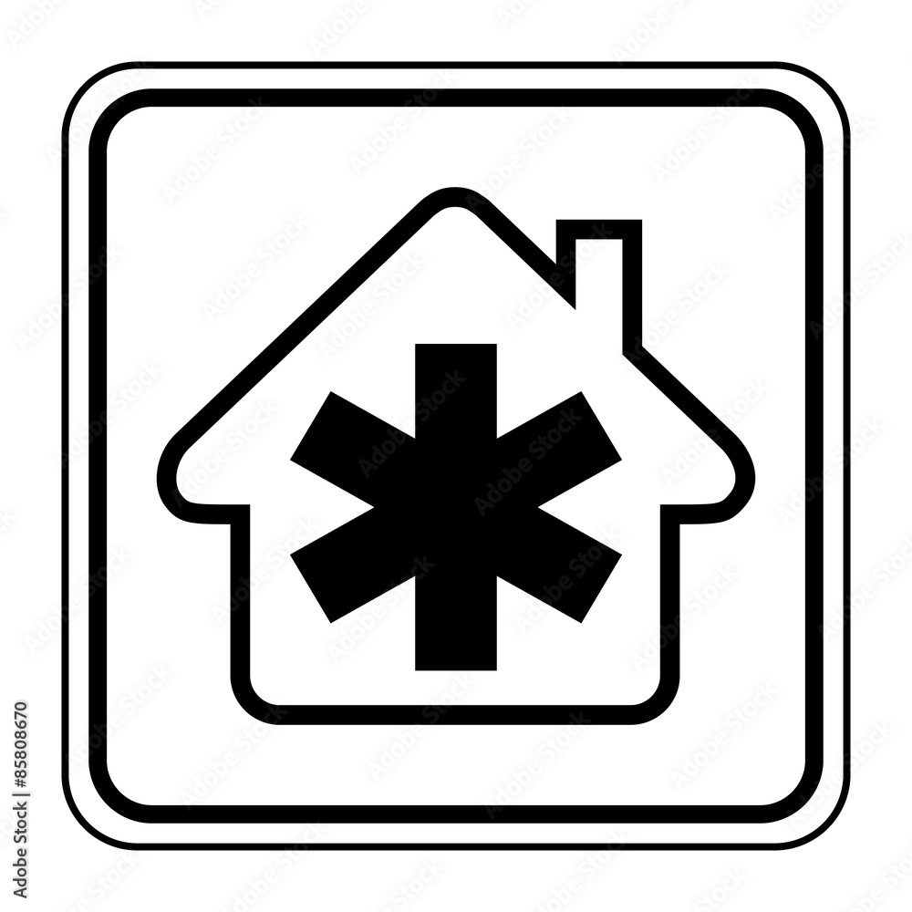 Logo maison et ambulance.