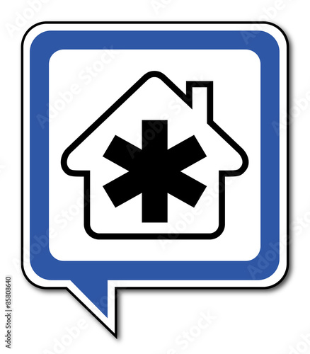 Logo maison et ambulance.