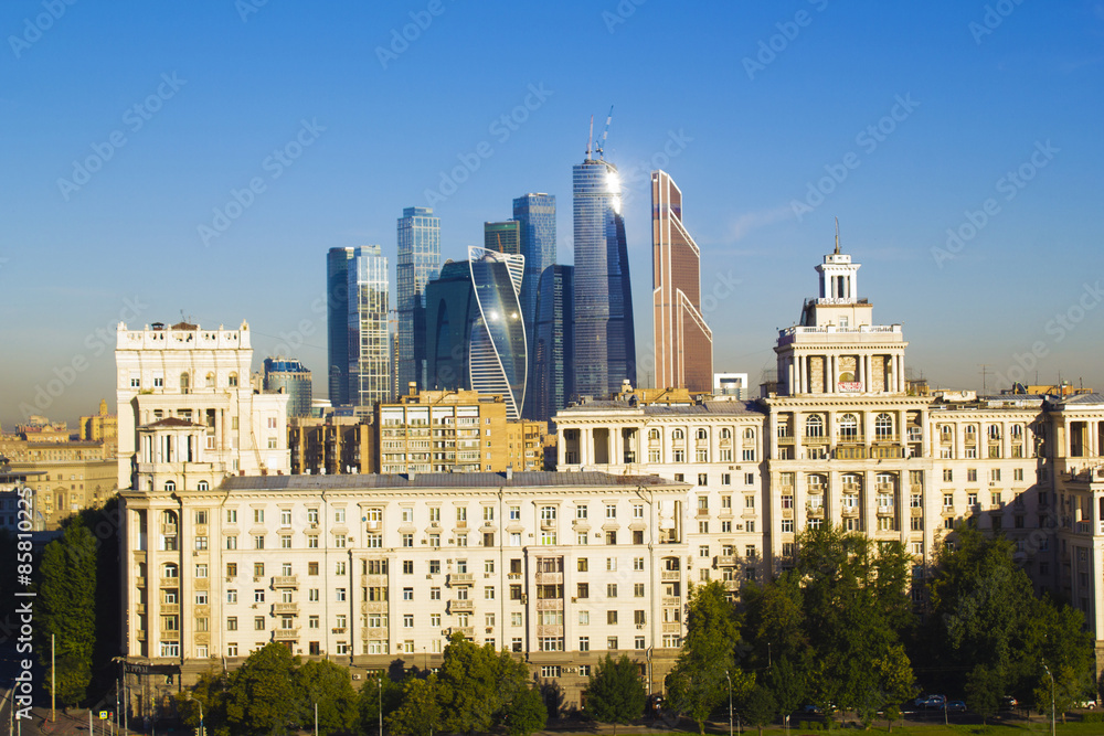 Landscape Moscow city, Moscow, Russia