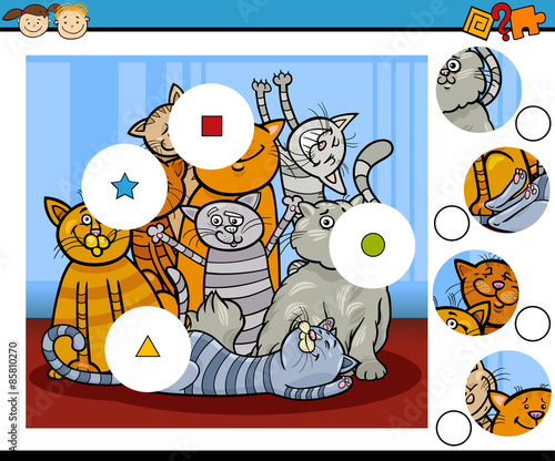 match pieces education game