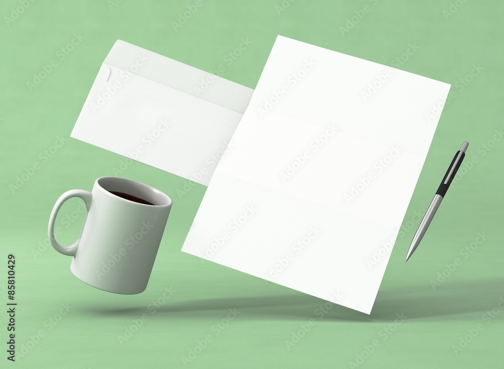 Briefpapier Kuvert Vorlage Kugelschreiber Kaffee Briefpapier Kuvert Vorlage Kugelschreiber Kaffee