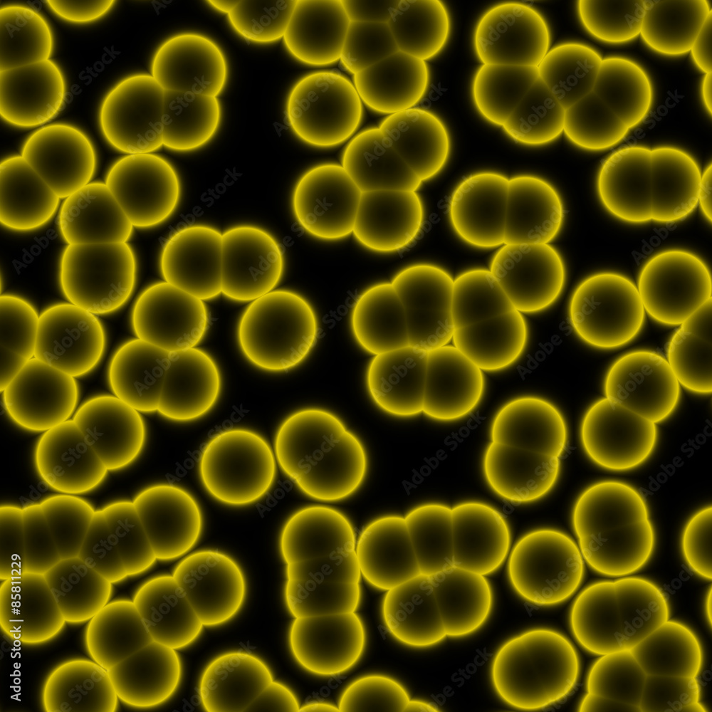 Yellow microscopic bacteria cells texture Yellow microscopic bacteria cells texture