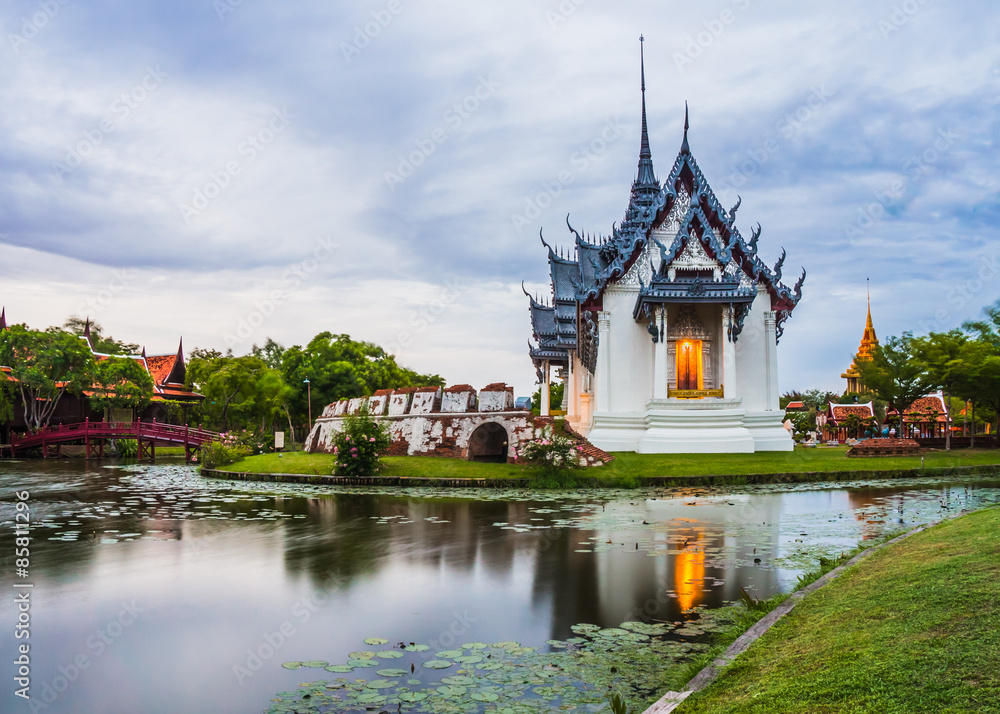 Fototapeta premium Sanphet Prasat Palace. ancient city in Samut Prakan province, Thailand