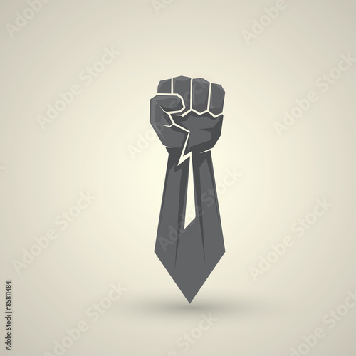 freedom concept. vector fist icon