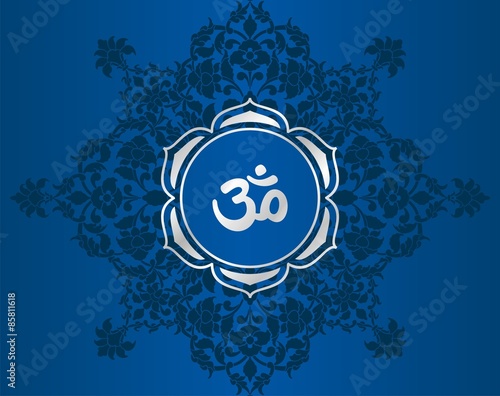 aum syllable, paisley design ,Hinduism, India