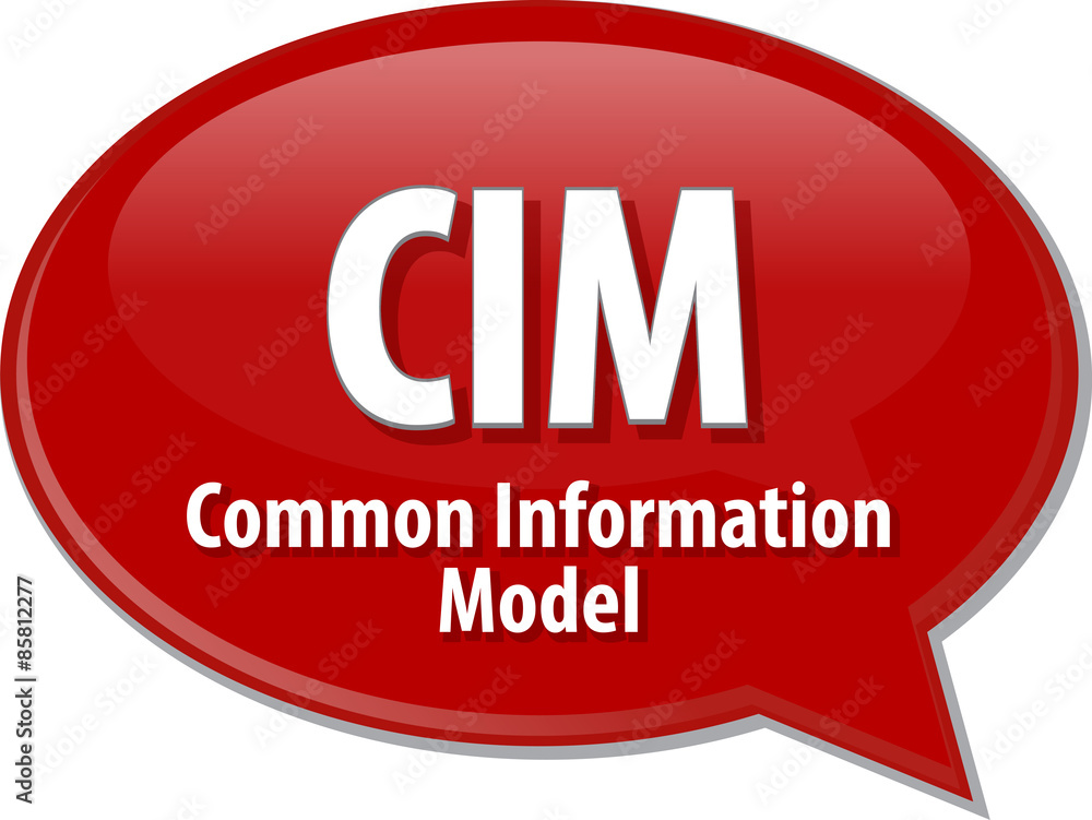 CIM acronym definition speech bubble illustration Stock Illustration |  Adobe Stock