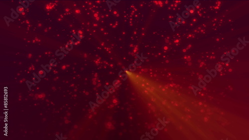 Looped dark background with warm periodical flashes