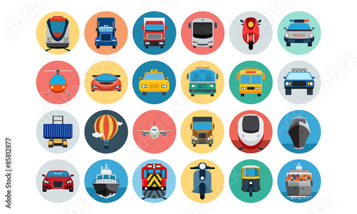 Flat Transport Icons 1
 photo