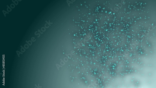 Looped light blue animated background with small glowing particles