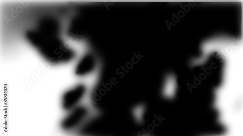 Looped white background with clear black blurred clouds