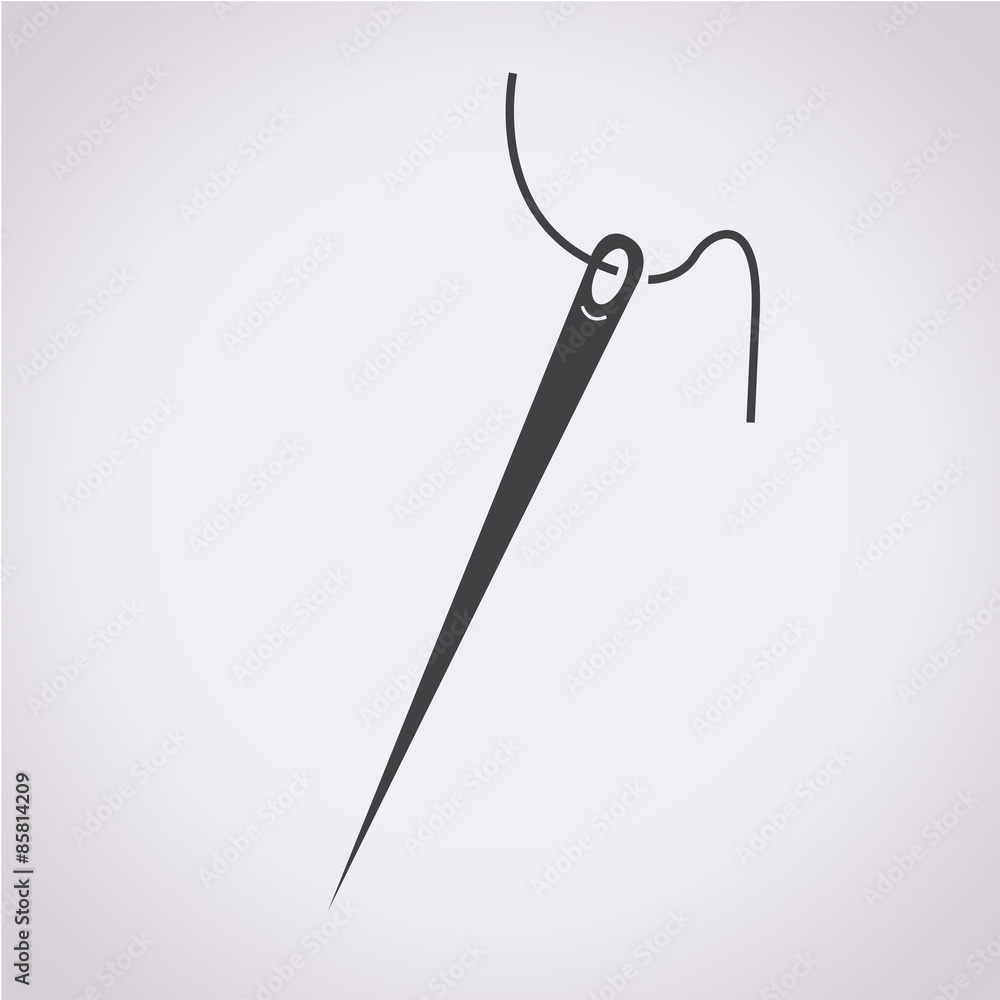 Needle with thread icon