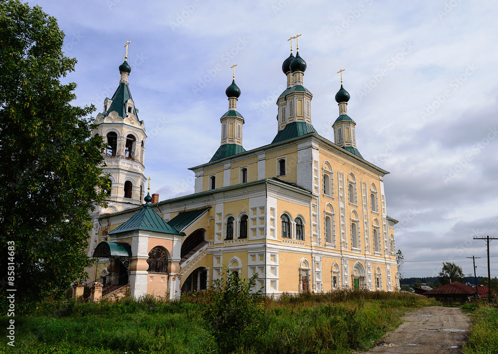 Renovated orthodox Cathedral in Soligalich