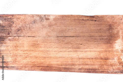 old wood board weathered isolated on white background