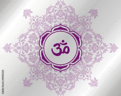 aum syllable, paisley design ,Hinduism, India