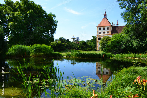 Pond in Eggenderg castle in Graz, Austria