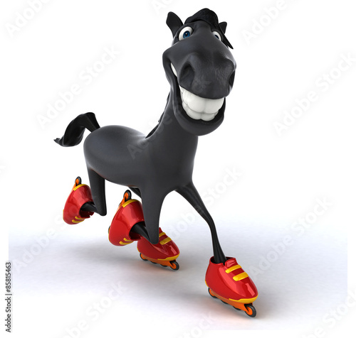 Fototapeta Naklejka Na Ścianę i Meble -  Fun horse