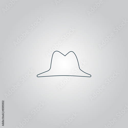 Mens hat vector icon