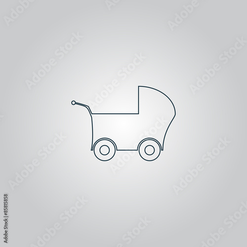 Buggy web icon on a gray background