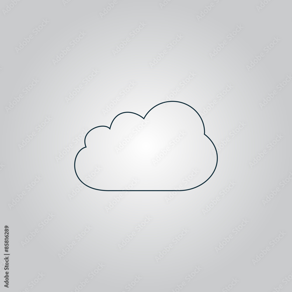 cloud icon, vector illustration. Flat design style cloud icon, vector illustration. Flat design style