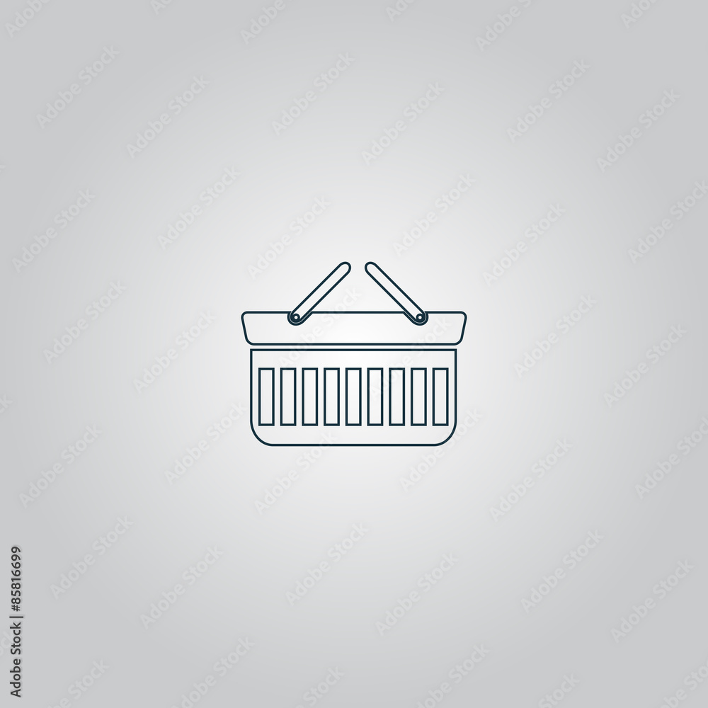 Shopping basket icon - vector illustration Shopping basket icon - vector illustration