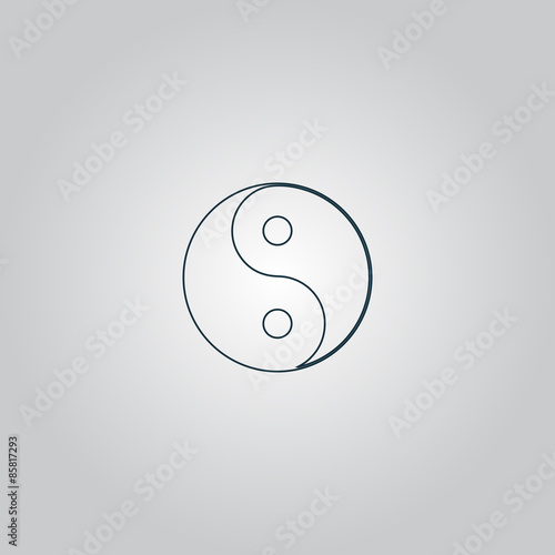 Ying yang symbol of harmony and balance