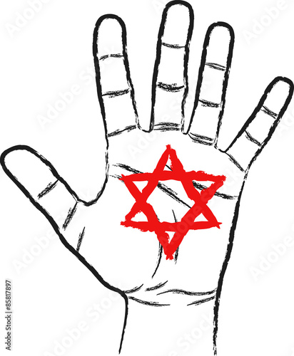 hand with Star of David