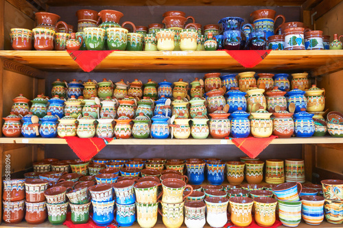 Traditional Bulgarian ceramic tableware