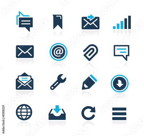 Messages Icons -- Azure Series