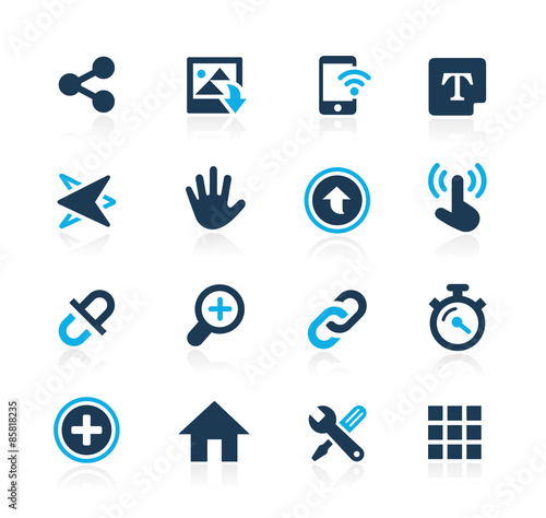 System Icons Interface -- Azure Series