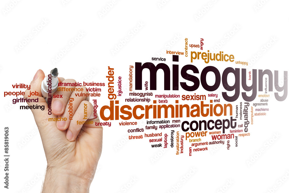 Misogyny word cloud Stock Photo | Adobe Stock