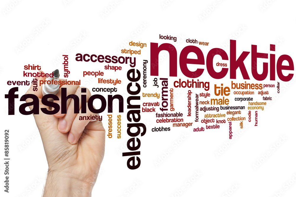 Necktie word cloud Necktie word cloud