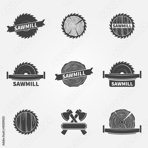 Sawmill logo or label