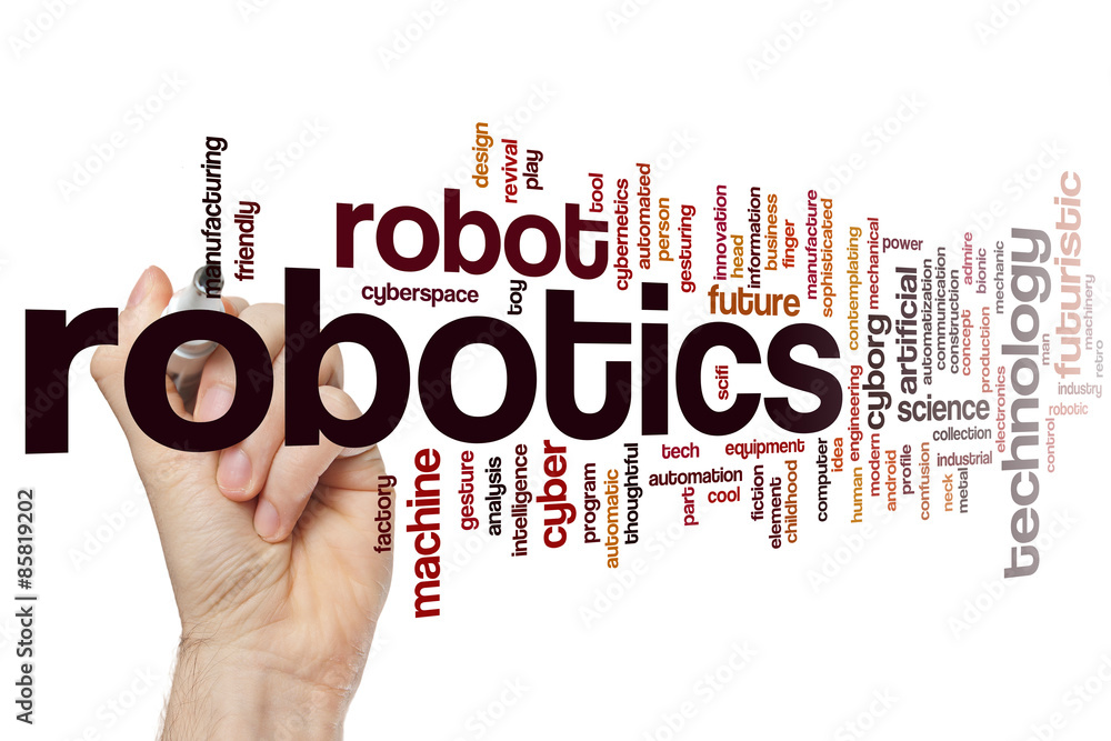 Robotics word cloud