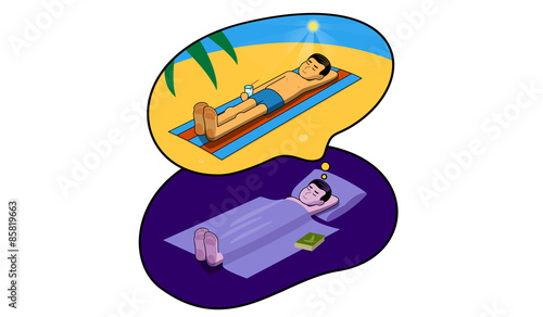 a dream, a dream about holiday