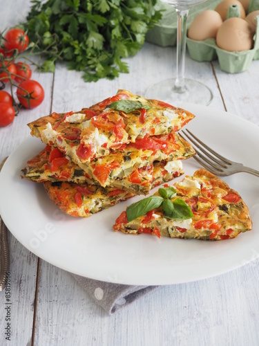 Obraz na płótnie Frittata w salonie