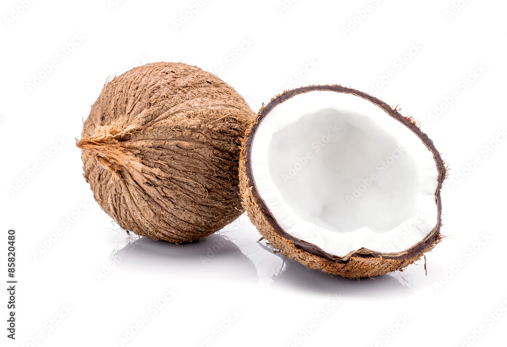 close up of a coconut