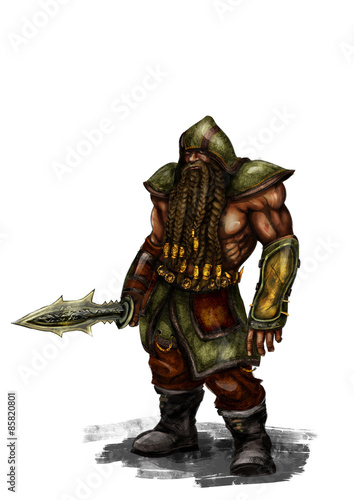 fantasy dwarf illustration