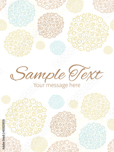 Vector blue brown abstract seaweed texture vertical double