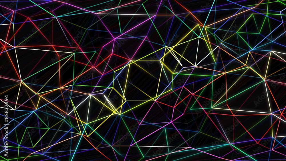 Neon Polygon Background Neon Polygon Background