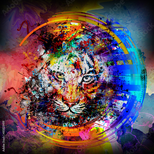 Абстрактная красочная иллюс...