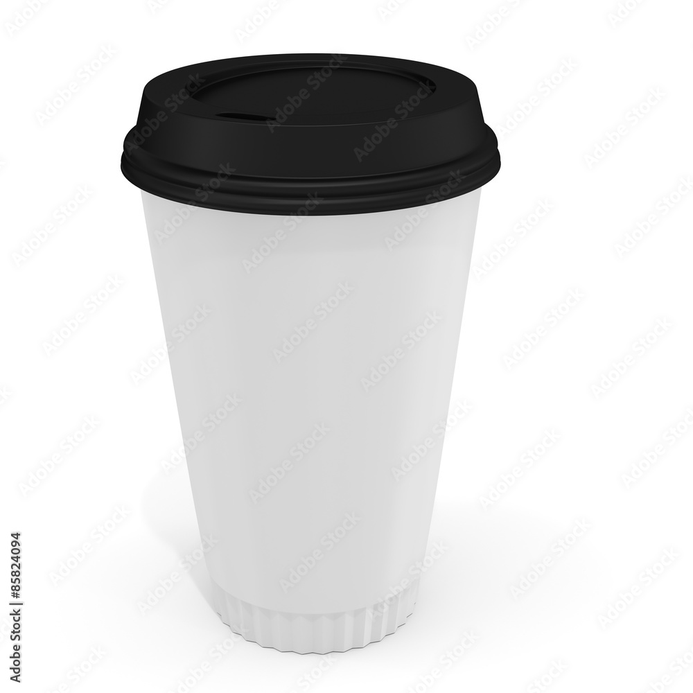 3d Coffee Cup with blank label 3d Coffee Cup with blank label