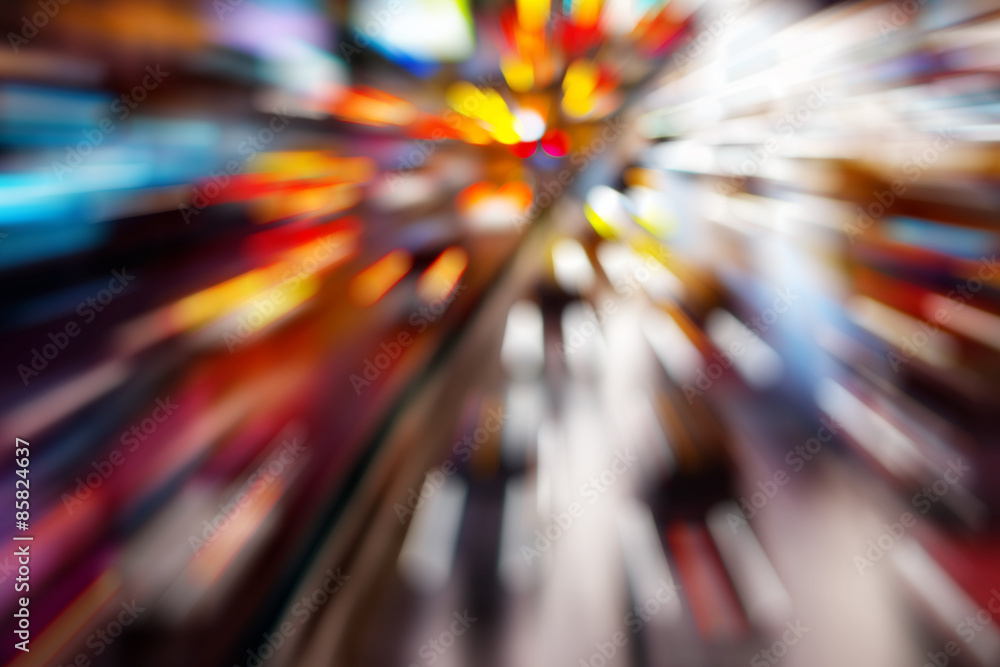 custom made wallpaper toronto digitalAbstract motion blur of traffic light background.