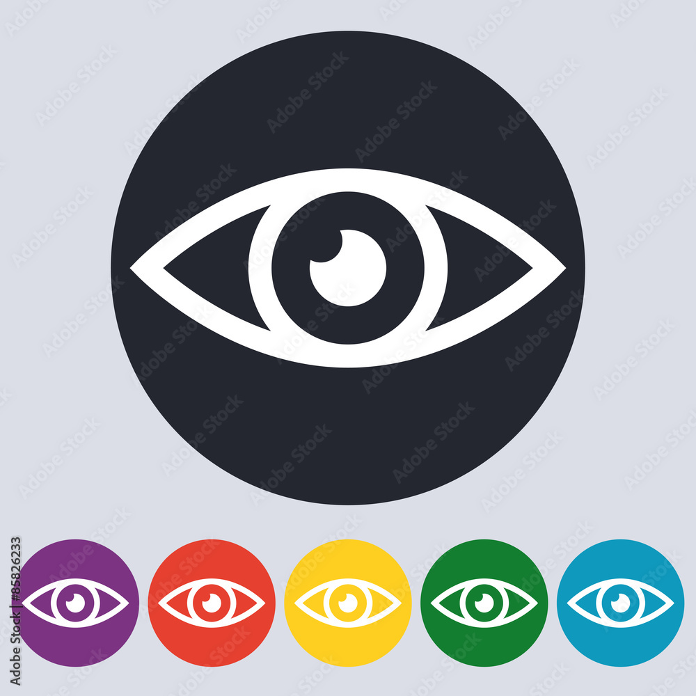 Stock Vector Linear icon eyes. Flat design Stock Vector Linear icon eyes. Flat design