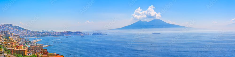 Mount Vesuvius and Naples panorama