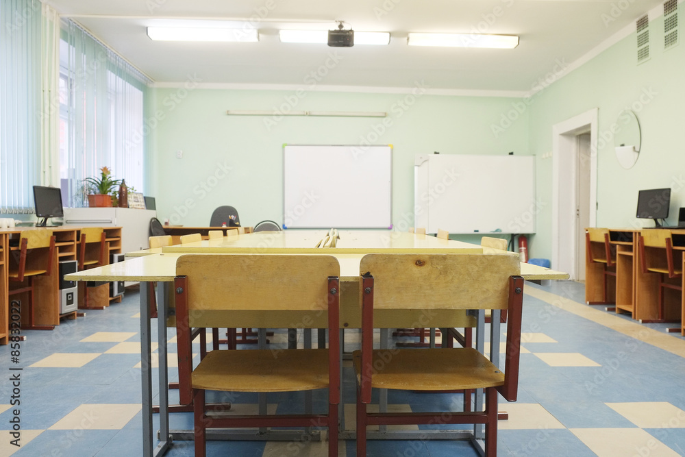 Interior of a class room Interior of a class room