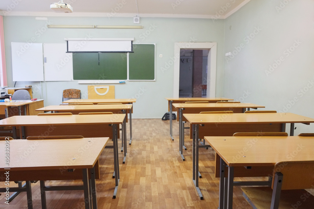 Interior of a class room Interior of a class room