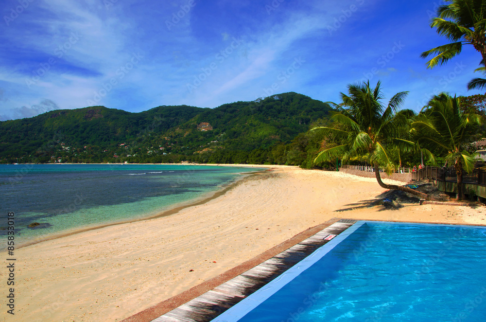 Obraz premium Beau Vallon Bay, Seychellen