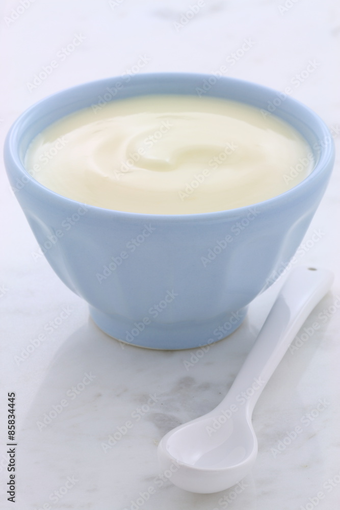 Fresh plain yogurt Fresh plain yogurt